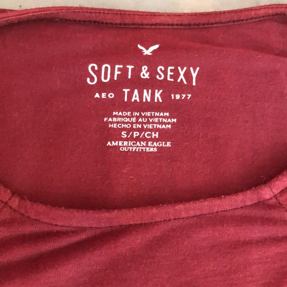 American eagle pink ombre tank top, women’s size small - Picture 3 of 4